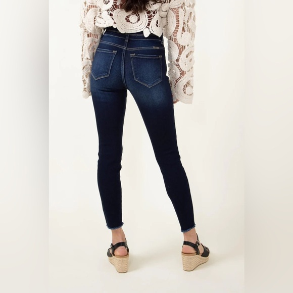 KanCan Danica High Rise Dark Wash Ankle Skinny Jeans - Picture 4 of 10